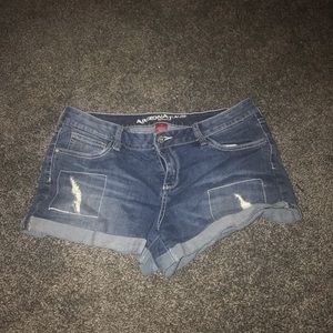 denim shorts